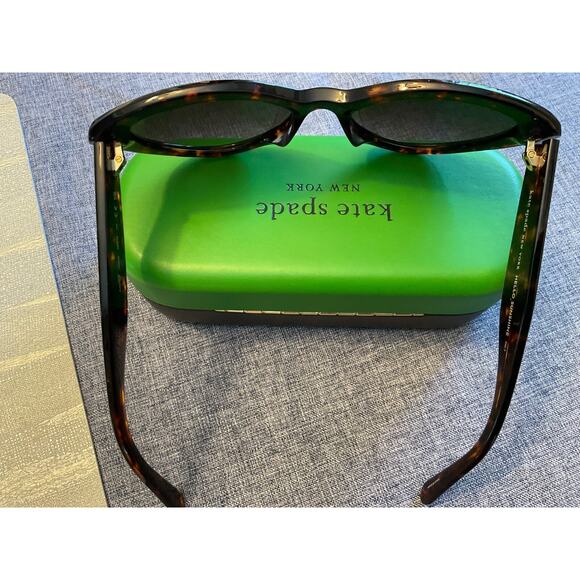 KATE SPADE MARLAH CAT EYE TORTOISE SHELL FRAME SUNGLASSES $175 MSRP - Picture 7 of 14